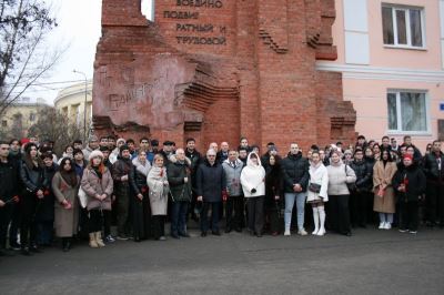 Технический университет открыл череду юбилейных мероприятий с митинга у стен Дома Павлова